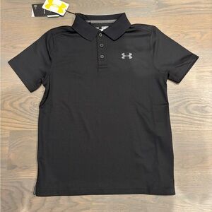 Under Armour Black Performance Polo Shirt -NWT